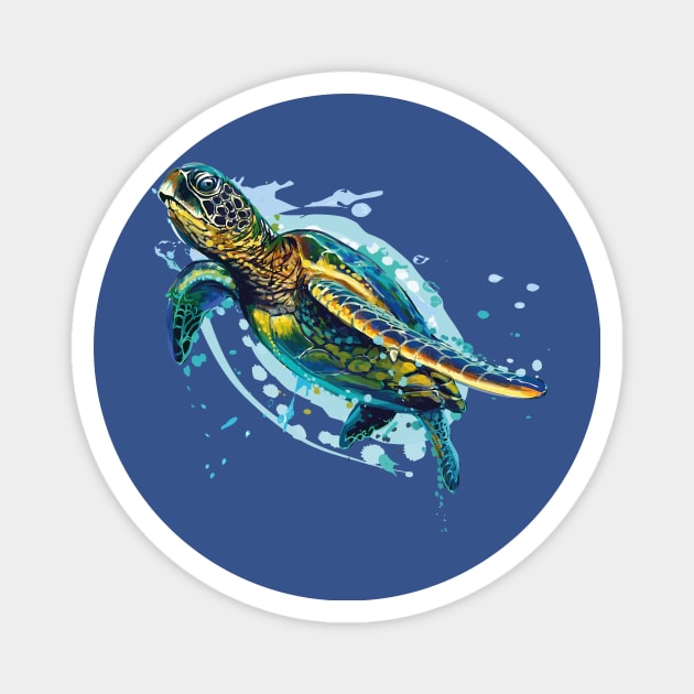 Marine Adventure: Free-Swimming Turtle Magnet by ConnectingtoNature